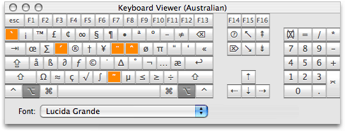 Keyboard Viewer (option)